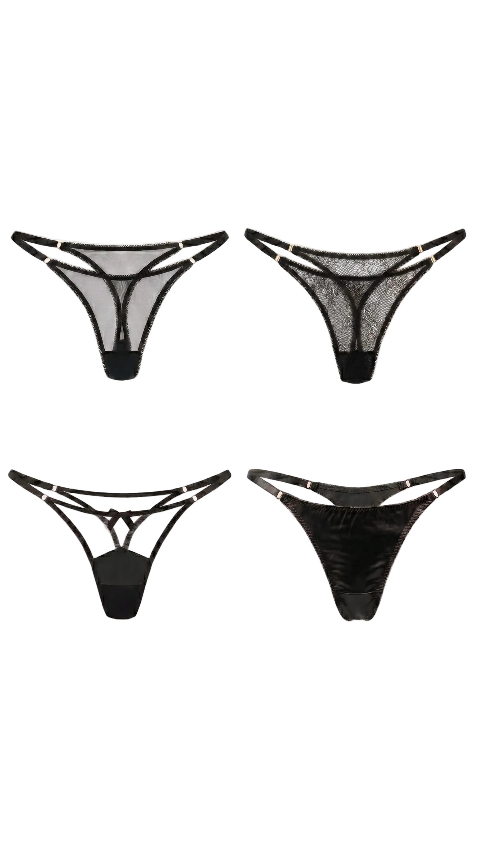 Handcrafted Black Love Box panties for a perfect bespoke fit.
