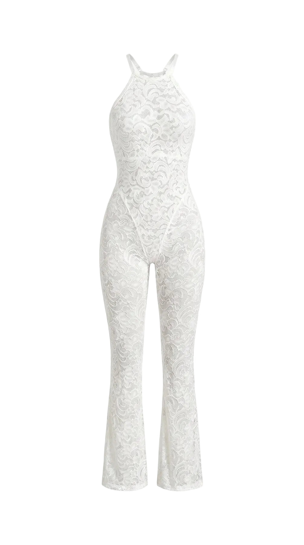 Video showcase of the white Lea De Paris lace suit.