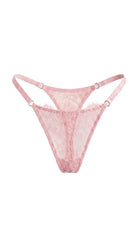 Handcrafted pink lace bra from the architectural Femme Totale collection, custom tailored to unique parameters.