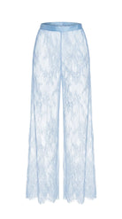 Lace Poetry blue sheer lace underwire bra front view highlighting premium craftsmanship