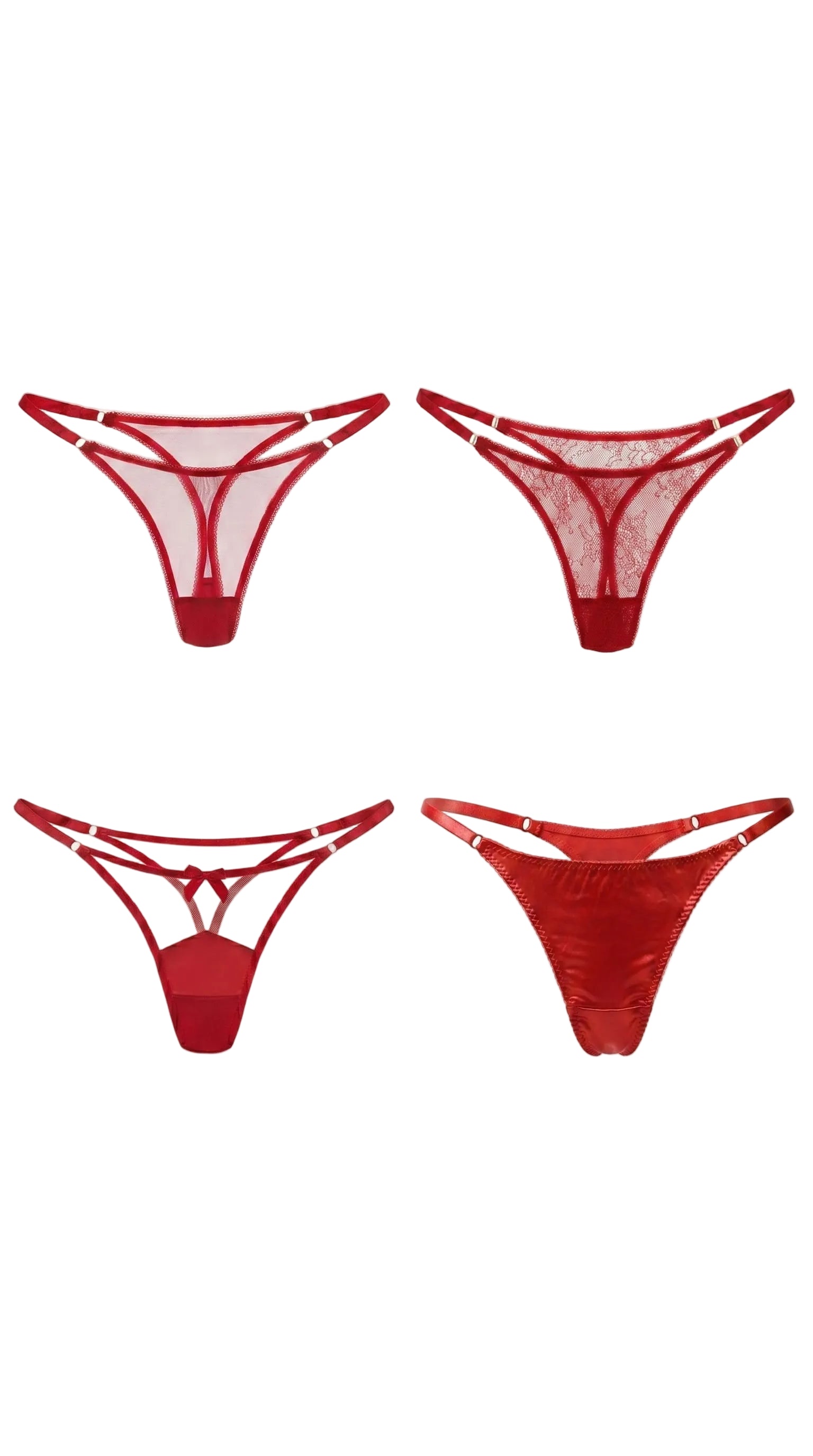 Handcrafted  Red Love Box panties for a perfect bespoke fit.