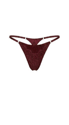 Samantha red bespoke lace panties featuring scarlet floral embroidery and sheer mesh.